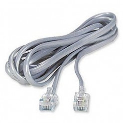 Asus RJ11 6P4C Straight Modular Cable - Phone cable - RJ-11 (M) to RJ-11 (M) - 1 m - grey