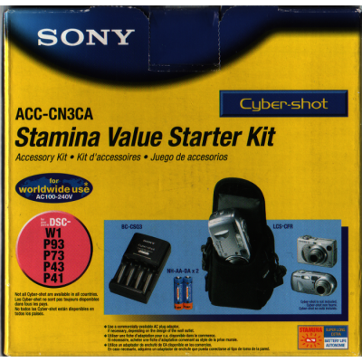 Sony ACC-CN3 Stamina Value Starter Kit - Battery Charger (for 4 X AA/AAA) - 2 X type AA NiMH 2100 mAh Included
