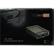 TechSolo TC-Y40 Internal SATA Desktop Hard Disk Drive Storage Mobile Rack - 5.25 Inch Rack for 3.25 Inch Drives Drawer