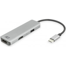 ACT USB-C 4K multiport adapter for 2 HDMI monitors, USB-A data port