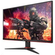 AOC Gaming Q24G2A/BK - LED monitor - gaming - 24" (23.8" viewable) - 2560 x 1440 QHD @ 165 Hz - IPS - 1000:1 - 1 ms - HDMI, DisplayPort - speakers - black, red