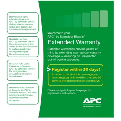 APC 1 Year On-Site Warranty Ext for 1 Easy UPS 3M 80 - 120kVA UPS