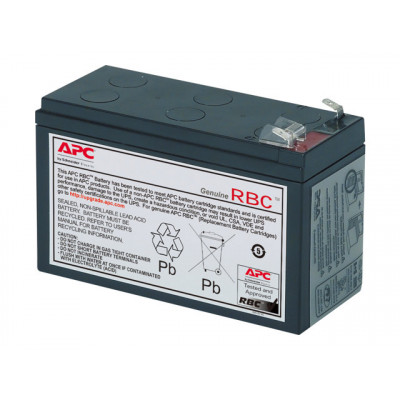 APC Replacement Battery Cartridge #109 - UPS battery - 1 x Lead Acid - charcoal - for P/N: BN1250LCD, BR1200LCDI, BR1500LCDI, BX1300LCD, BX1500LCD