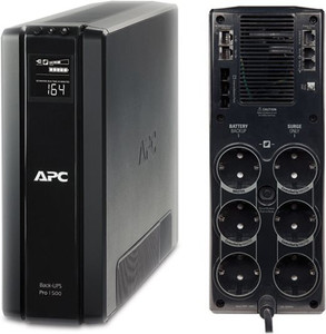 APC (BR1500G-FR) Back-UPS Pro 1500 - AC 230 V - 865 Watt - 1500 VA - USB - output connectors: 6 - Belgium, France