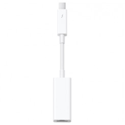Apple Thunderbolt to Gigabit Ethernet Adapter - Network adapter - Thunderbolt - Gigabit Ethernet - for iMac with Retina 4K display (Late 2015), with Retina 5K display (Late 2014, Late 2015, Mid 2015)