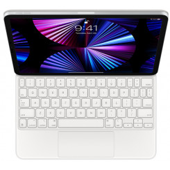 Apple Magic Keyboard - Keyboard and folio case - with trackpad - backlit - Apple Smart connector - US - white - for 11-inch iPad Pro (1st generation, 2nd generation, 3rd generation); 10.9-inch iPad Air (4th generation) 