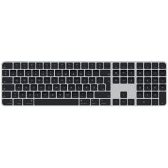 Apple Magic Keyboard with Touch ID and Numeric Keypad - Keyboard - Bluetooth, USB-C - QWERTY - Danish - black keys