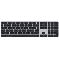Apple Magic Keyboard with Touch ID and Numeric Keypad - Keyboard - Bluetooth, USB-C - QWERTZ - Swiss - black keys 