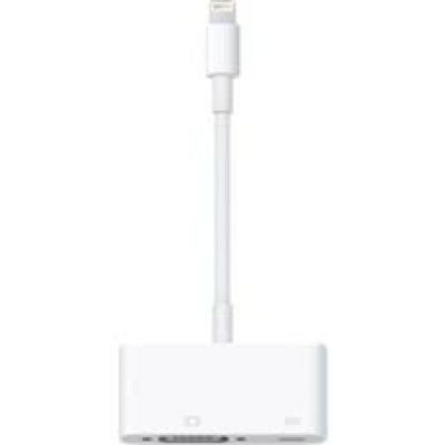 Apple - VGA adapter - Lightning (M) to HD-15 (VGA), Lightning (F) - for Apple iPad/iPhone/iPod (Lightning)