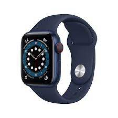 Apple Watch Series 7 (GPS) - 41 mm - midnight aluminium - smart watch with sport band - fluoroelastomer - midnight - band size: Regular - 32 GB - Wi-Fi, Bluetooth - 32 g