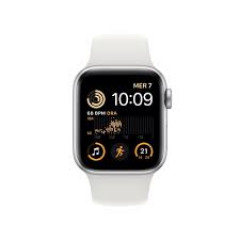 APPLE Watch SE GPS + Cellular 40mm Silver Aluminium Case with White Sport Band Regular