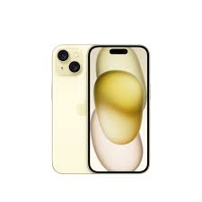 Apple iPhone 15 - 5G smartphone - dual-SIM / Internal Memory 512 GB - OLED display - 6.1" - 2556 x 1179 pixels - 2x rear cameras 48 MP, 12 MP - front camera 12 MP - yellow
