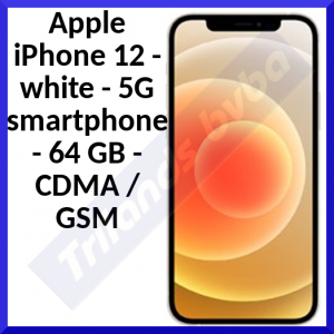 Apple iPhone 12 - white - 5G smartphone - 64 GB - CDMA / GSM - MGJ63ZD/A