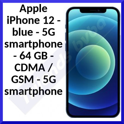 Apple iPhone 12 - blue - 5G smartphone - 64 GB - CDMA / GSM