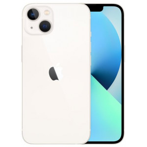 Apple iPhone 13 - 5G smartphone - dual-SIM / Internal Memory 128 GB - OLED display - 6.1" - 2532 x 1170 pixels - 2x rear cameras 12 MP, 12 MP - front camera 12 MP - starlight