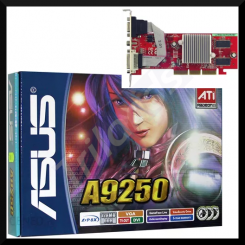 Asus 128 MB Radeon 9250 Graphic Card A9250/TD/128- 128MB 64-bit DDR AGP 8X - VGA, DVI, TV-Out - Original Factory Pack