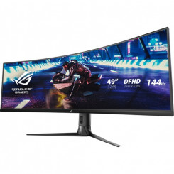 Asus ROG Strix XG49VQ 124.5 cm (49") Double Full HD (DFHD) Curved Screen LED Gaming LCD Monitor - 32:9 - Black - 49" Class - 3840 x 1080 - 16.7 Million Colours - FreeSync - 450 cd/m² Typical - 4 ms - HDMI - DisplayPort - Speaker