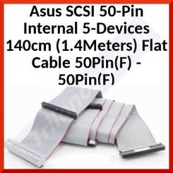 Asus SCSI 50-Pin Internal 5-Devices 140cm (1.4Meters) Flat Cable 50Pin(F) - 50Pin(F) - 6 X 50 PIN Conectors (F) - Clearance Sale - Uitverkoop - Soldes - Ausverkauf