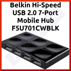 Belkin Hi-Speed USB 2.0 7-Port Mobile Hub F5U701CWBLK