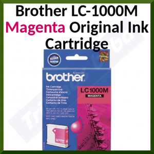 Brother LC-1000M Original MAGENTA Ink Cartridge (400 Pages)