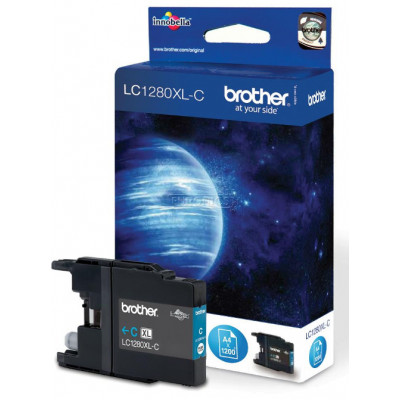 Brother LC-1280XL Cyan Ink High Capacity Original Cartridge LC1280XLC (1200 Pages) for Brother MFC-J5910DW, MFC-J6510DW, MFC-J6710DW, MFC-J6910DW