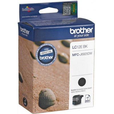 Brother LC-12EBK Black Ink Original Cartridge (2400 Pages) for Brother MFC-J6925DW