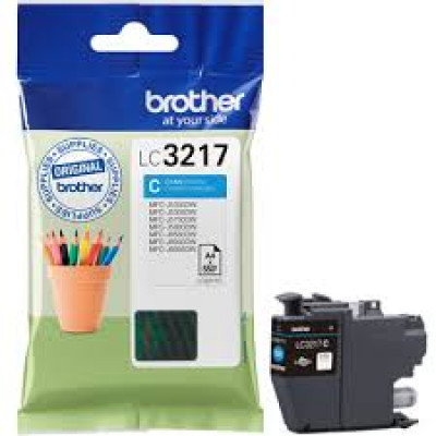 Brother LC-3217C Cyan Ink Original Cartridge (550 Pages)