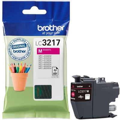 Brother LC-3217M Magenta Ink Original Cartridge (550 Pages)