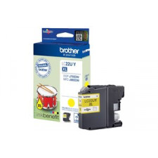 Brother LC-22UY - XL - yellow - original - ink cartridge - for Brother DCP-J785DW, DCP-J785DWXL, MFC-J985DW