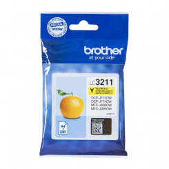 Brother LC-3211Y Yellow Original Ink Cartridge (200 Pages) for Brother DCP-J572DW, DCP-J772DW, DCP-J774DW, MFC-J890DN, MFC-J890DW, MFC-J890DWN, MFC-J895DW