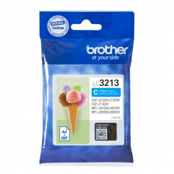 Brother LC-3213C Cyan Original Ink Cartridge (400 Pages) for Brother DCP-J572DW, DCP-J772DW, DCP-J774DW, MFC-J890DN, MFC-J890DW, MFC-J890DWN, MFC-J895DW 