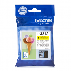 Brother LC-3213Y Yellow Original Ink Cartridge (400 Pages) for Brother DCP-J572DW, DCP-J772DW, DCP-J774DW, MFC-J890DN, MFC-J890DW, MFC-J890DWN, MFC-J895DW