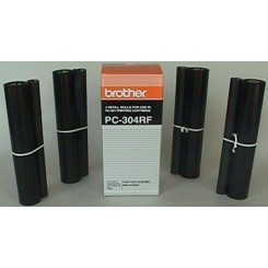 Brother PC-304RF Black 4-Pack TTR Fax Ribbon Rolls (4 X 235 Pages) for Brother IntelliFax 750, 770, 870, 870MC, 920, 921, 930, 931, MFC-925, MFC-970MC