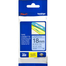 Brother 18MM Black on Blue P-Touch Laminated Adhesive Tape TZE-541 (18 mm X 8 Meters)