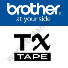 Brother TX-233 Blue on White 12mm Adhesive Tape for PT7000 , PT800 , PT-PC