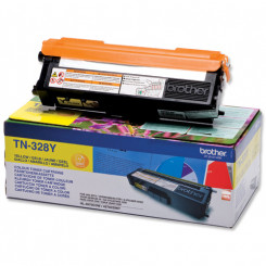Brother TN-328Y Extra High Yield Yellow Original Toner Cartridge (6000 Pages)