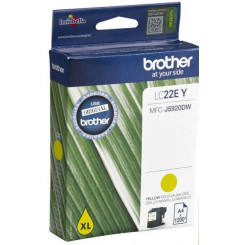 Brother LC-22EY Yellow Original Ink Cartridge (1200 Pages) for Brother MFC-J5920DW