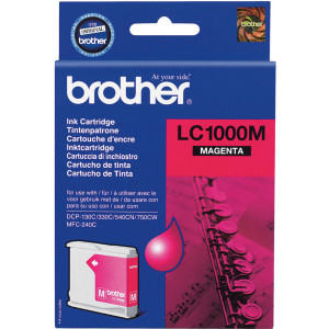 Brother LC-1000M Original MAGENTA Ink Cartridge (400 Pages)