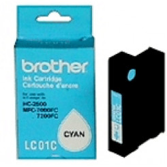 Brother LC-01C CYAN Original Ink Cartridge (300 Pages)