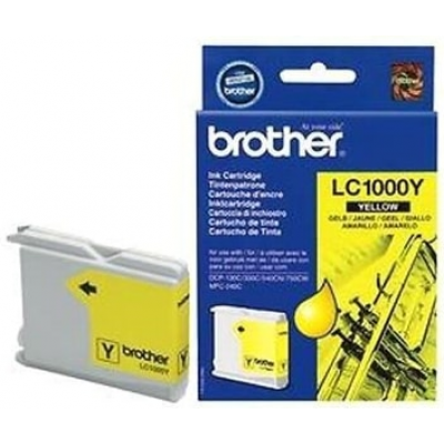 Brother LC-1000Y YELLOW ORIGINAL Ink Cartridge (400 Pages)