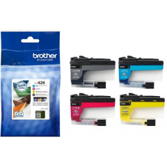 Brother LC-426 CMYK (4 Ink CMYK Value Pack) Black + Cyan + Magenta + Yellow Original Ink Cartridges
