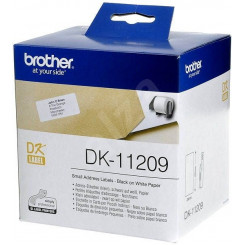 Brother DK-11209 Original White Paper Self-Adhesive Address Label - 29 mm X 62 mm - Pack of 800 Labels per Roll