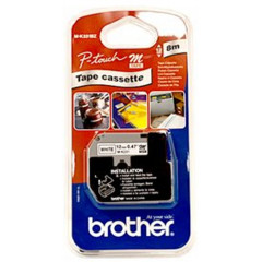 Brother M-K231BZ Black on White Original Thermal Tape 12 mm X 8 Meters