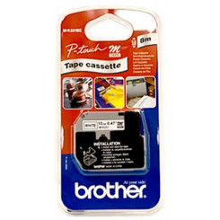 Brother M-K231BZ Black on White Original Thermal Tape 12 mm X 8 Meters