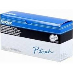 Brother TC101A - Black on transparent - Roll (1.2cm x 7.7m) 10 cassette(s) laminated tape - for P-Touch PT-2000, PT-3000, PT-500, PT-5000, PT-8E