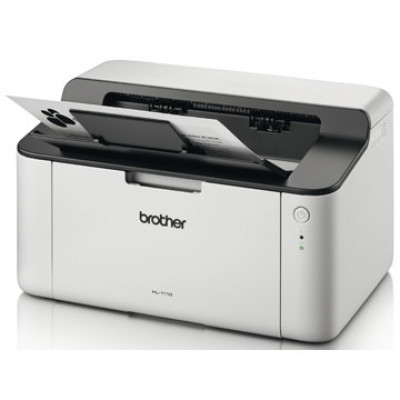 Brother HL-1110 Laser Printer - Monochrome - 20 ppm Mono - 2400 x 600 dpi Print - 150 Sheets Input