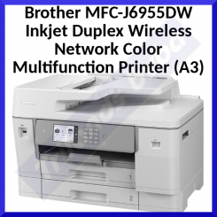 Brother MFC-J6955DW Inkjet Duplex Wireless Network Color Multifunction Printer (A3) - colour - ink-jet - A3/Ledger (media) - up to 25 ppm (copying) - up to 30 ppm (printing) - 600 sheets - 33.6 Kbps - USB 2.0, LAN, Wi-Fi(n), NFC, USB 2.0 host