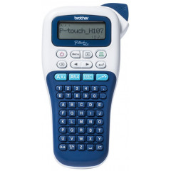 Brother P-Touch PT-H107B - Labelmaker - B/W - thermal transfer - Roll (1.2 cm) - 180 dpi - up to 20 mm/sec - cutter - 2 line printing