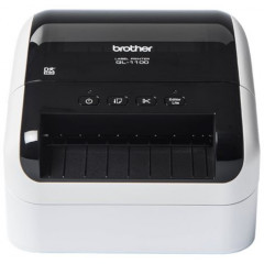 Label printer - direct thermal - Roll (10.36 cm) - 300 x 300 dpi - up to 110 mm/sec - USB 2.0 - cutter - white, glossy black