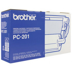 Brother PC-201 Black TTR Fax Original Ribbon Cartridge for Brother Fax1020, 1030, Intelifax 1170, 1270, 1570MC, MFC1170, MFC1780, MFC1870MC, MFC1970MC